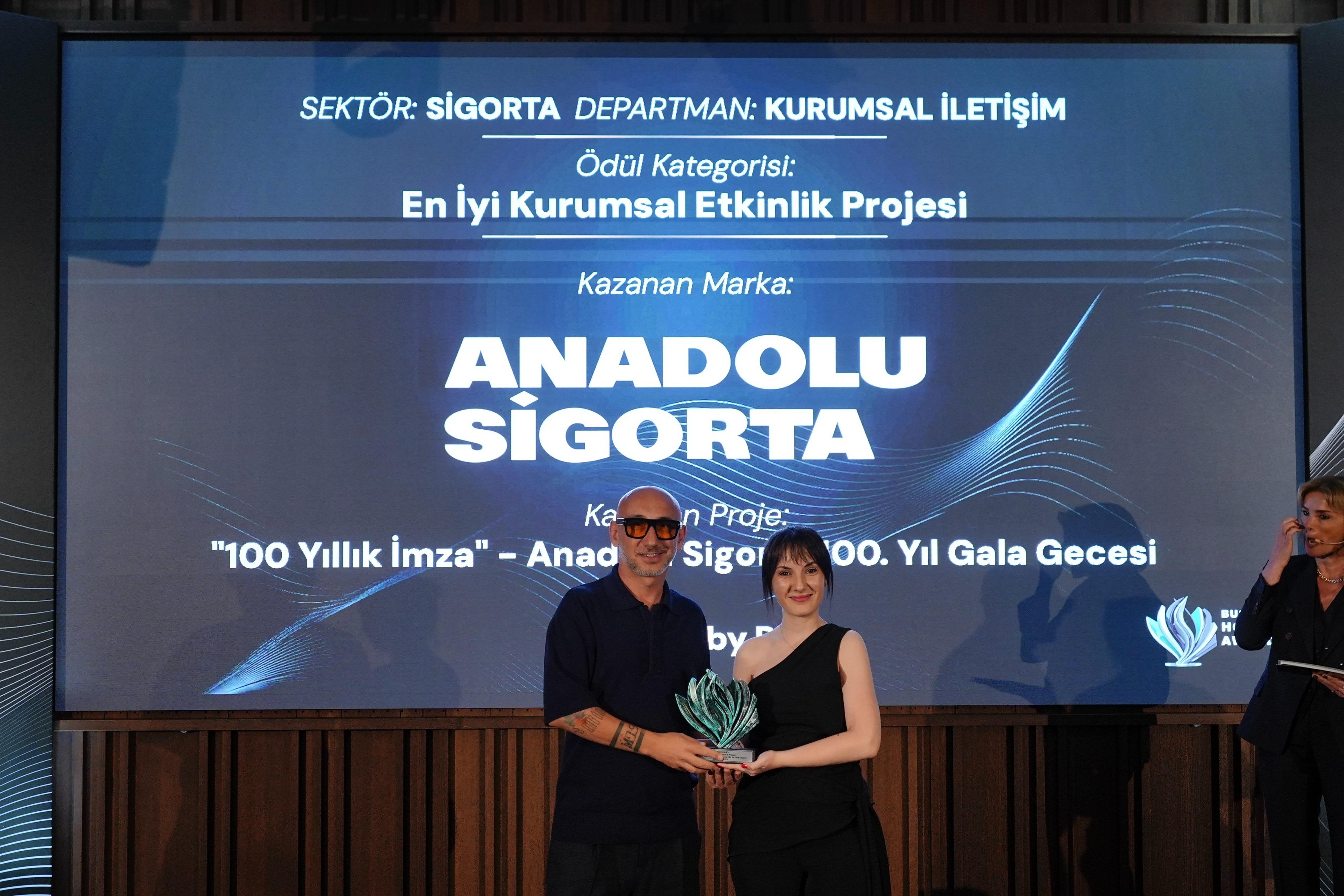 Anadolu Sigorta’nın “Yüzyıllık İmza” Gala Gecesi Business Honors Awards’ta Ödül Kazandı