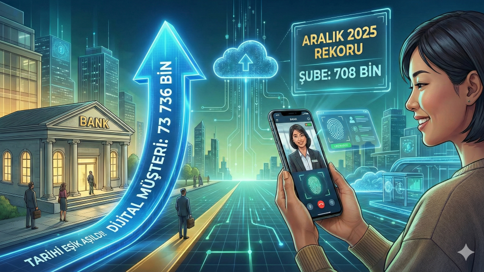 Bankacılıkta Tarihi Eşik Aşıldı: Dijital Müşteri Sayısı Şubeyi İlk Kez Geride Bıraktı