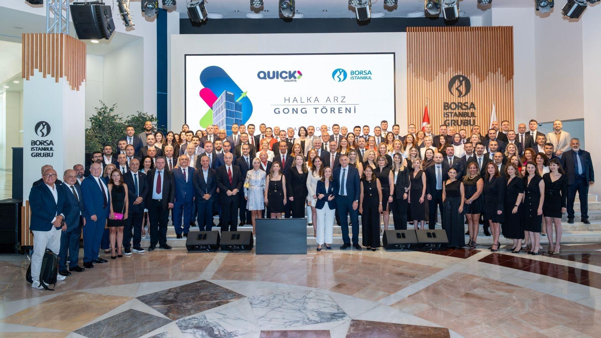 Gong, Quick Sigorta için çaldı