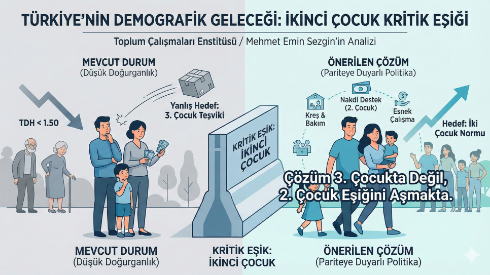 Toplum Çalışmaları Enstitüsü’nden Mehmet Emin Sezgin: “İkinci Çocuk Türkiye’nin Kritik Eşiği”