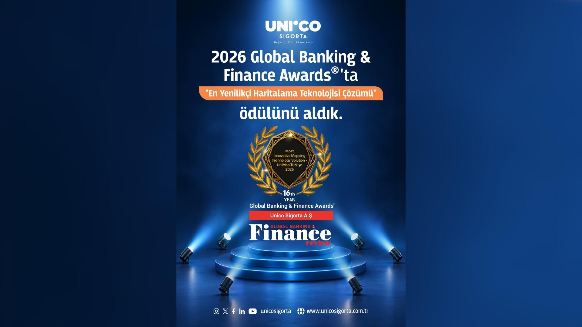 Unico Sigorta’nın UniMap Projesine Uluslararası Ödül